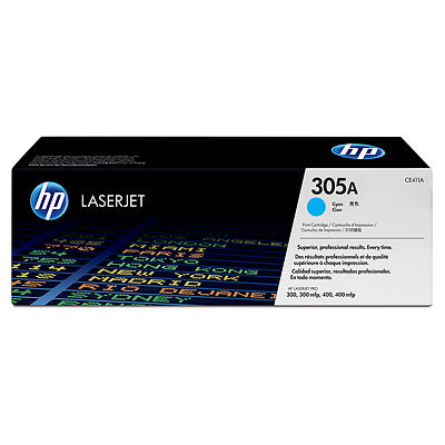 Mực in HP 305A Cyan LaserJet Toner Cartridge (CE411A)