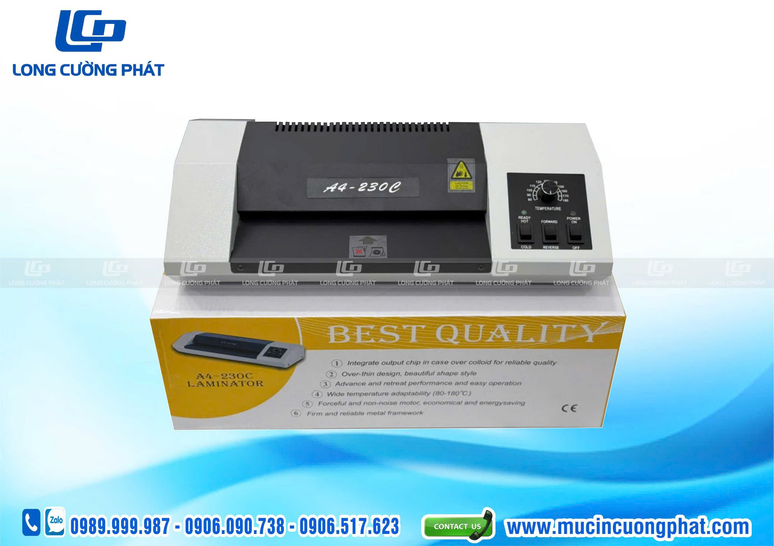 Máy ép plastic Laminator A4 - 230C cao cấp