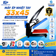 Máy ép nhiệt lồng áo 33x45cm cao cấp, chính hãng Gaoshang